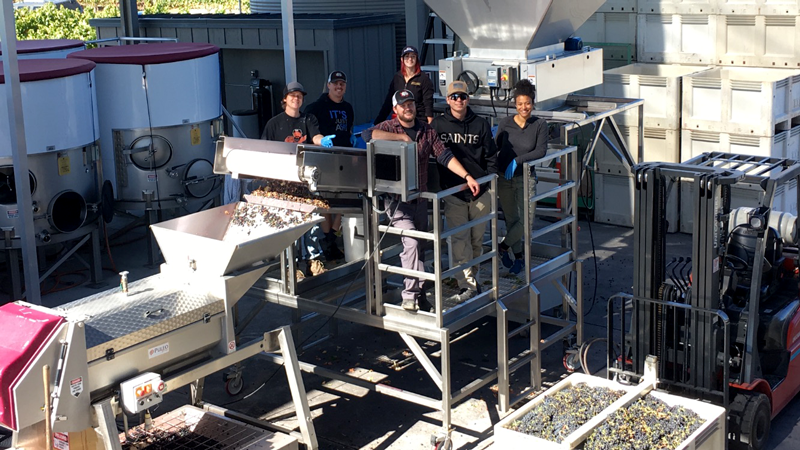 Our crew at the end of harvest 2017